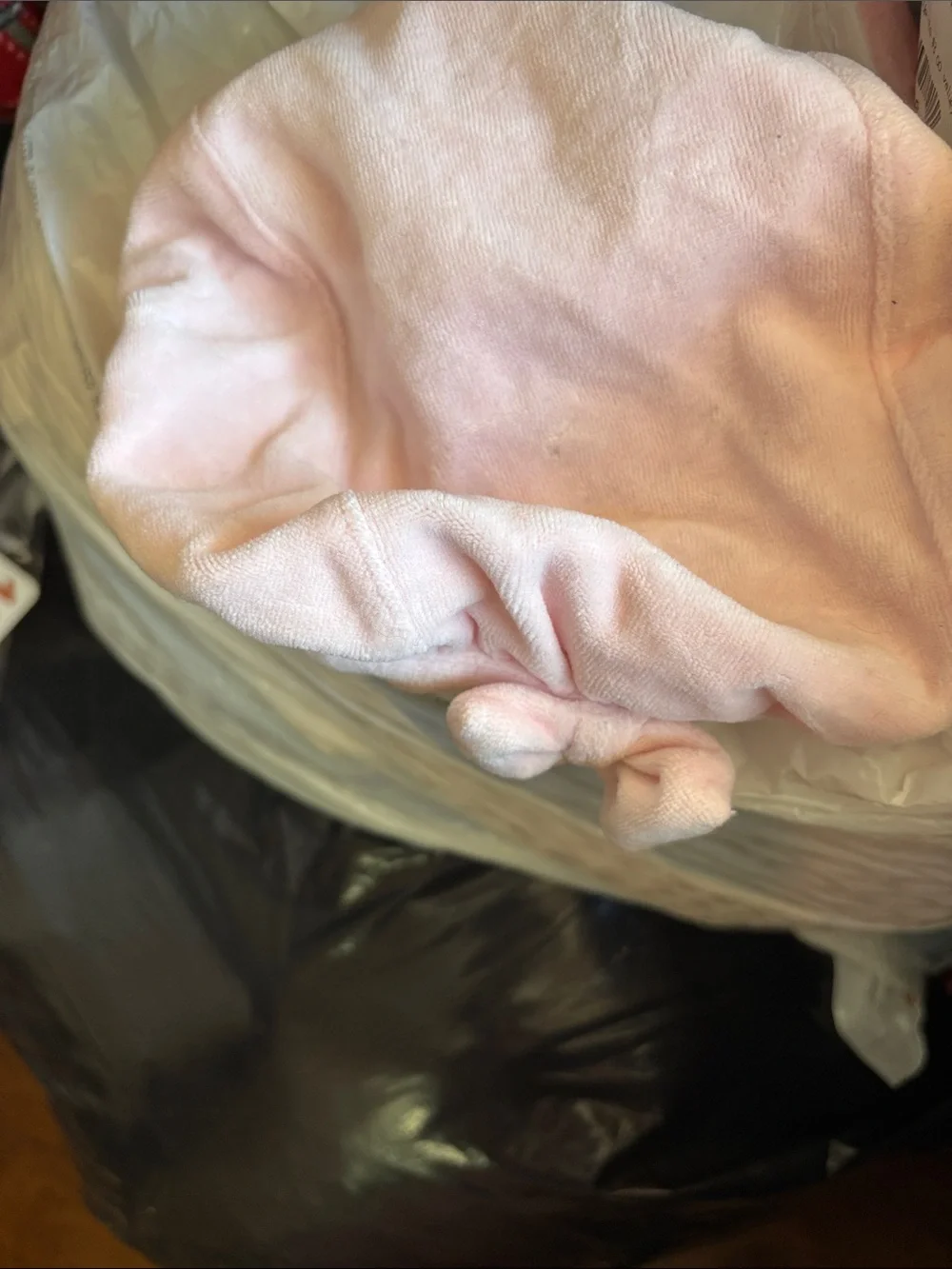 Soft Pink Vitamins velour Baby  Hat